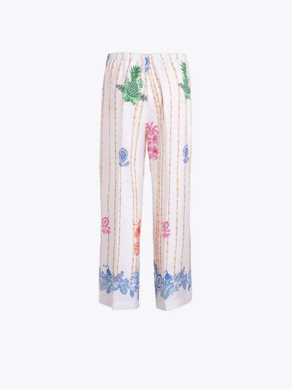 NEW VILAGALLO bambu lucia pant in white multi - Picture 5 of 5